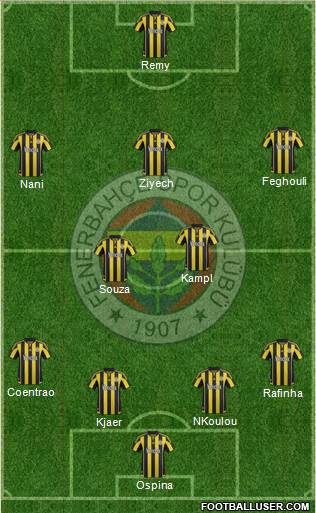 Fenerbahçe SK Formation 2016