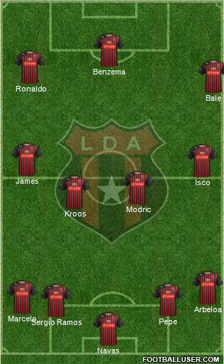 Liga Deportiva Alajuelense football formation