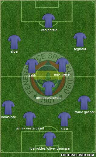 Fenerbahçe SK Formation 2016