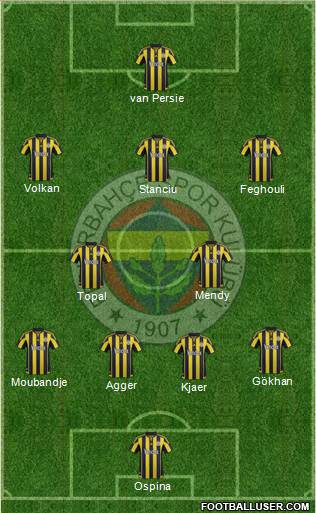 Fenerbahçe SK Formation 2016