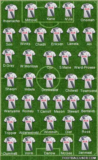 Tottenham Hotspur Formation 2016