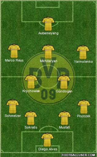 Borussia Dortmund Formation 2016