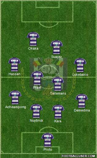 RSC Anderlecht Formation 2016