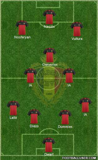 Belgium Formation 2016