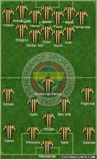 Fenerbahçe SK Formation 2016