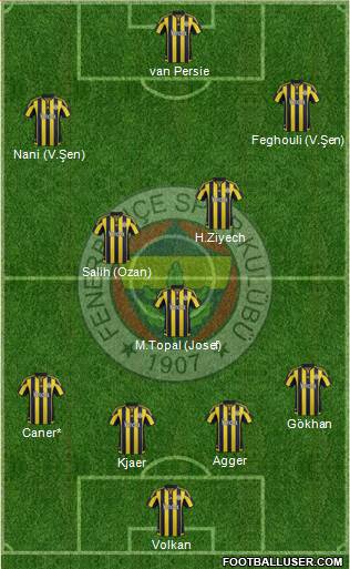 Fenerbahçe SK Formation 2016