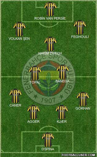 Fenerbahçe SK Formation 2016