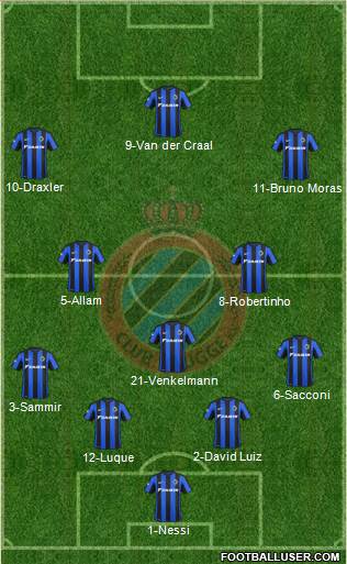 Club Brugge KV Formation 2016