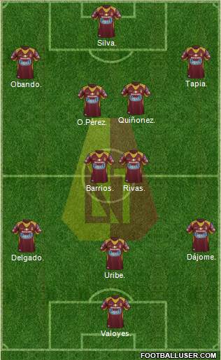 CC Deportes Tolima Formation 2016