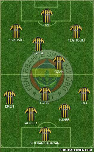 Fenerbahçe SK Formation 2016