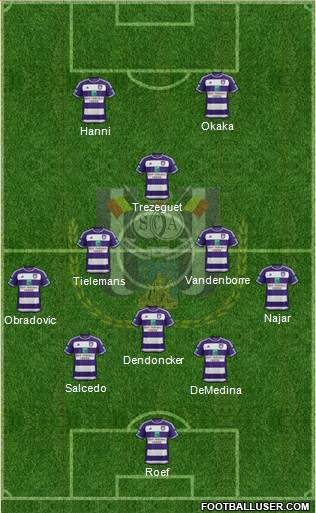 RSC Anderlecht Formation 2016