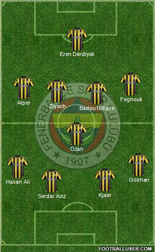Fenerbahçe SK Formation 2016