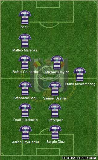 RSC Anderlecht Formation 2016