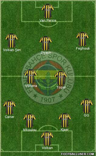 Fenerbahçe SK Formation 2016