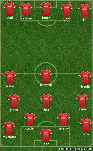 Manchester United Formation 2016