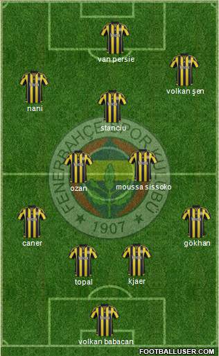 Fenerbahçe SK Formation 2016