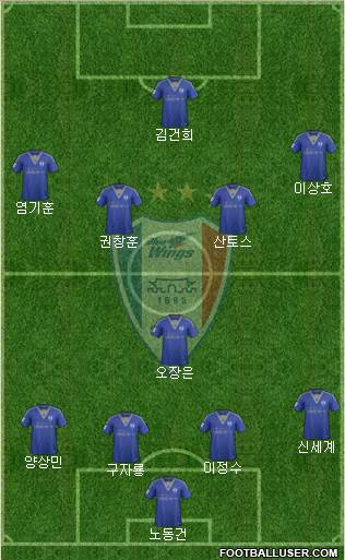 Suwon Samsung Blue Wings Formation 2016