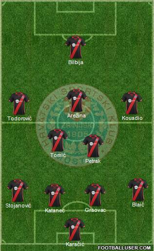 HSK Zrinjski Mostar football formation