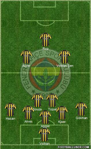 Fenerbahçe SK Formation 2016