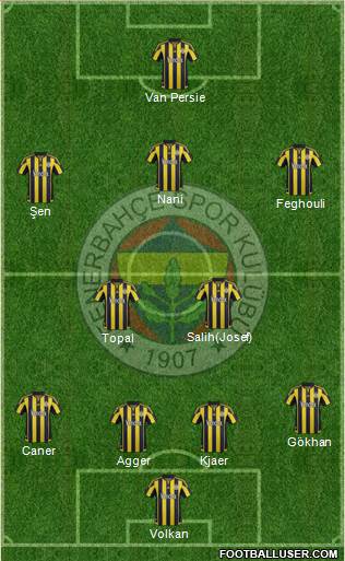 Fenerbahçe SK Formation 2016