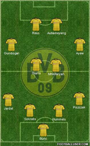 Borussia Dortmund Formation 2016