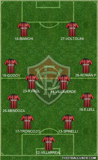 EC Vitória 4-4-2 football formation