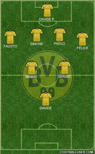 Borussia Dortmund Formation 2016
