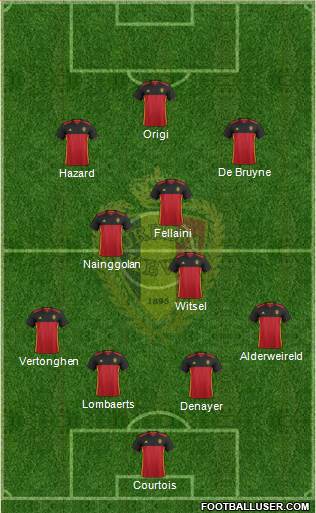Belgium Formation 2016