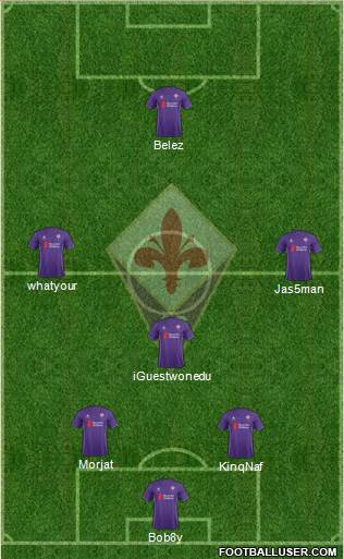 Fiorentina Formation 2016