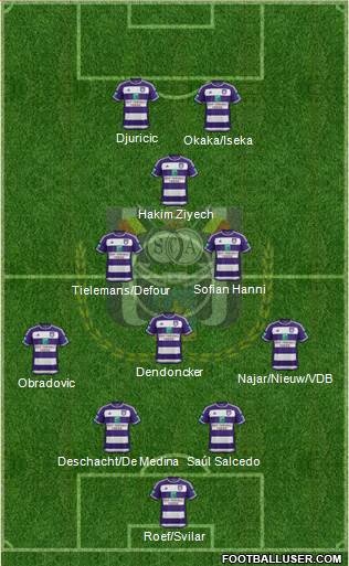 RSC Anderlecht Formation 2016