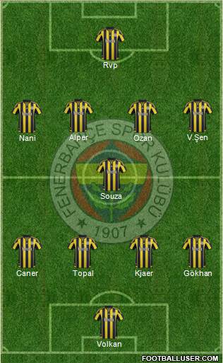 Fenerbahçe SK Formation 2016