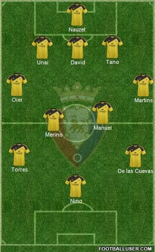 C. At. Osasuna Formation 2016