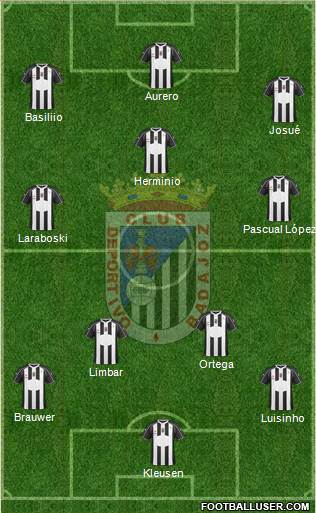 C.D. Badajoz S.A.D. Formation 2016