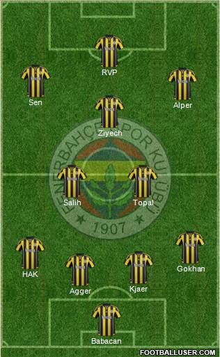 Fenerbahçe SK Formation 2016