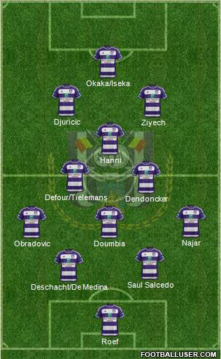 RSC Anderlecht Formation 2016