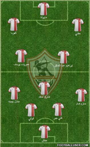Zamalek Sporting Club Formation 2016