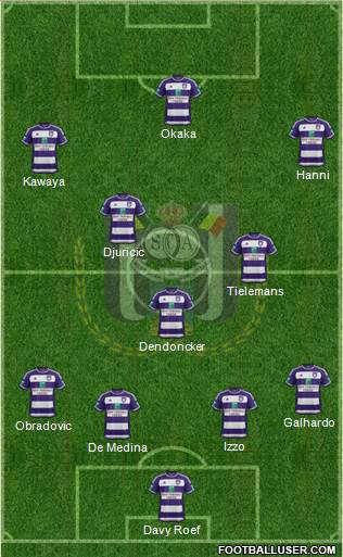 RSC Anderlecht Formation 2016