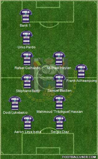 RSC Anderlecht Formation 2016
