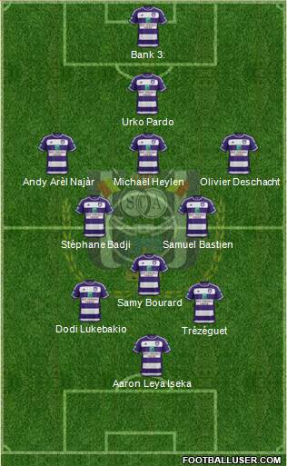 RSC Anderlecht Formation 2016