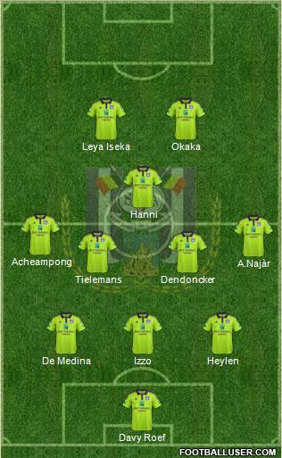 RSC Anderlecht Formation 2016