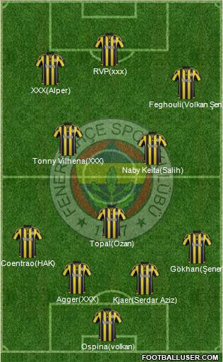 Fenerbahçe SK Formation 2016