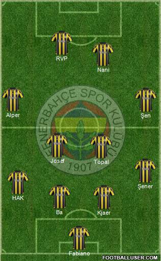 Fenerbahçe SK Formation 2016