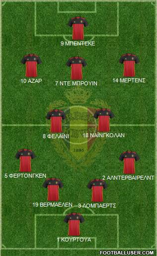 Belgium Formation 2016