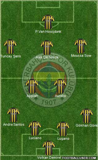 Fenerbahçe SK Formation 2016