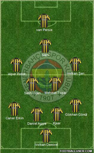 Fenerbahçe SK Formation 2016