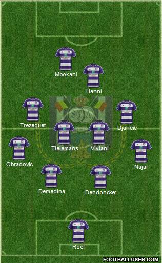 RSC Anderlecht Formation 2016