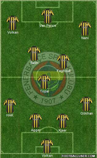 Fenerbahçe SK Formation 2016