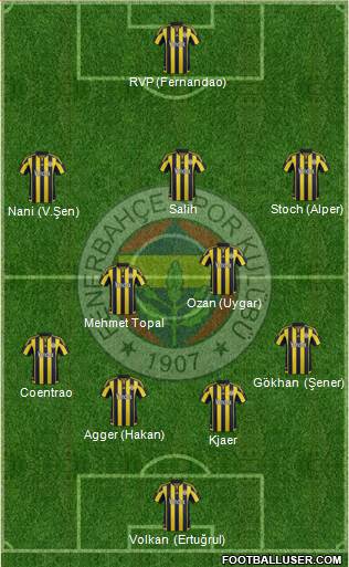 Fenerbahçe SK Formation 2016
