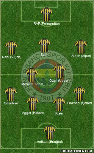 Fenerbahçe SK Formation 2016