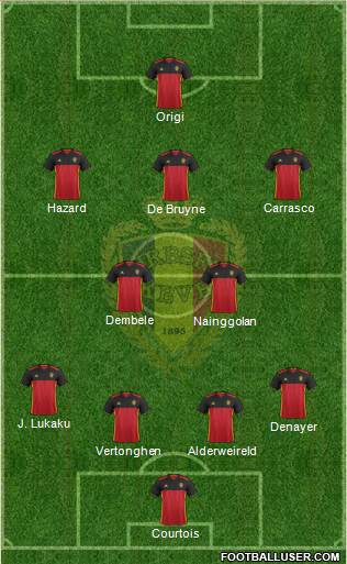 Belgium Formation 2016